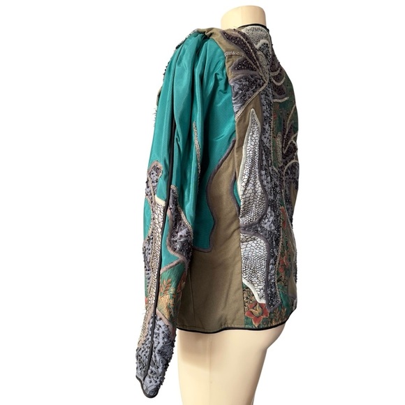 Vintage La Colección Judith Roberts Ornate Bolero Jacket Mexico Rare Art to Wear - Picture 7 of 16